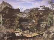 Joseph Anton Koch Seiss Landscape (Berner Oberland) (mk09) painting